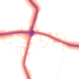 Daytime road noise heatmap for TR8 4QN