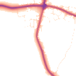 Daytime road noise heatmap for TR8 4QR