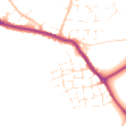 Daytime road noise heatmap for TR8 4RG