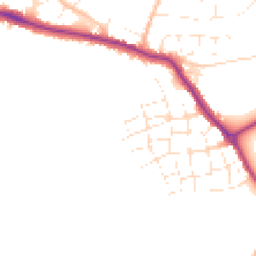 Daytime road noise heatmap for TR8 4RL