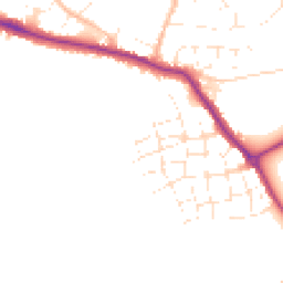 Daytime road noise heatmap for TR8 4RU