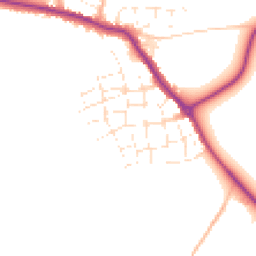 Daytime road noise heatmap for TR8 4SB