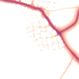 Daytime road noise heatmap for TR8 4SE