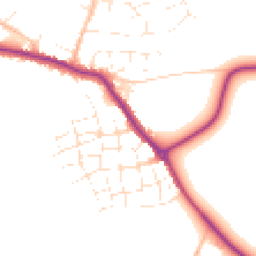 Daytime road noise heatmap for TR8 4SP