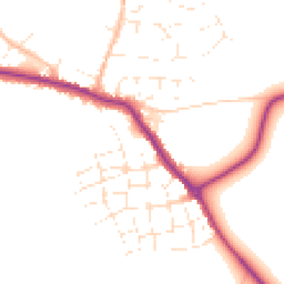 Daytime road noise heatmap for TR8 4SU