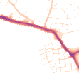 Daytime road noise heatmap for TR8 4TB