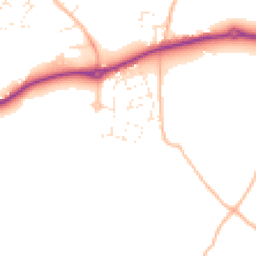 Daytime road noise heatmap for TR8 4TQ