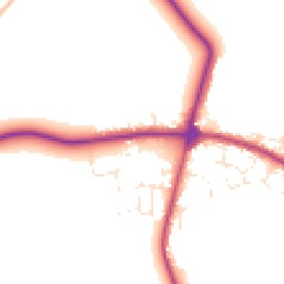 Daytime road noise heatmap for TR8 4TZ