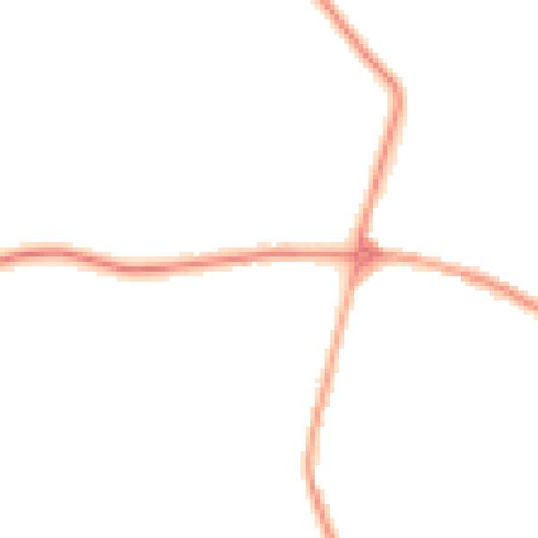 Night-time road noise heatmap for TR8 4TZ