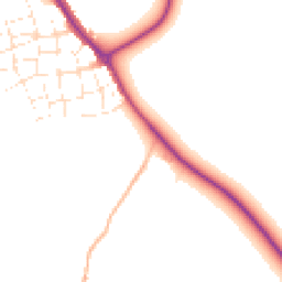 Daytime road noise heatmap for TR8 4UF