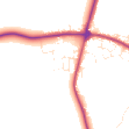 Daytime road noise heatmap for TR8 4WB