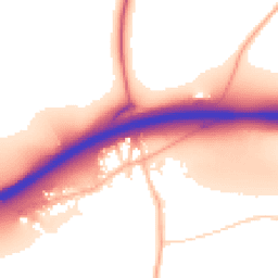 Daytime road noise heatmap for TR8 5AS
