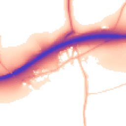 Daytime road noise heatmap for TR8 5AT