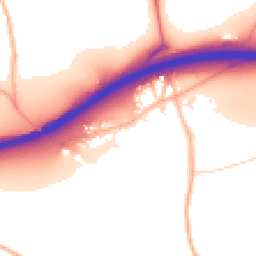 Daytime road noise heatmap for TR8 5AU