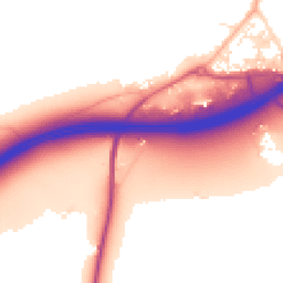 Daytime road noise heatmap for TR8 5BU