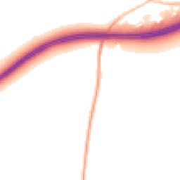 Night-time road noise heatmap for TR8 5BX
