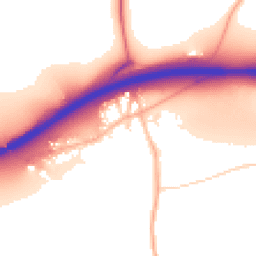 Daytime road noise heatmap for TR8 5DA