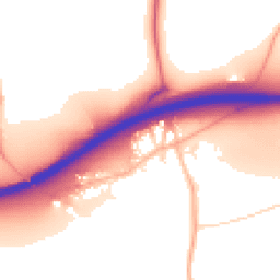 Daytime road noise heatmap for TR8 5DB