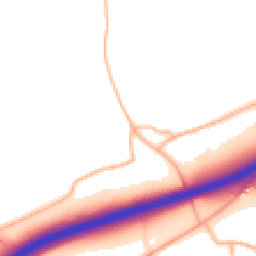 Daytime road noise heatmap for TR8 5DF