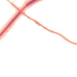 Night-time road noise heatmap for TR8 5DP