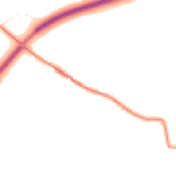 Night-time road noise heatmap for TR8 5DR