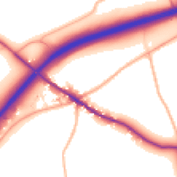 Daytime road noise heatmap for TR8 5DX