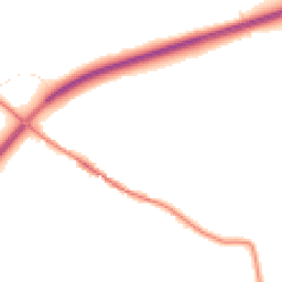 Night-time road noise heatmap for TR8 5EA