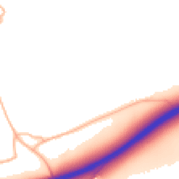 Daytime road noise heatmap for TR8 5EE