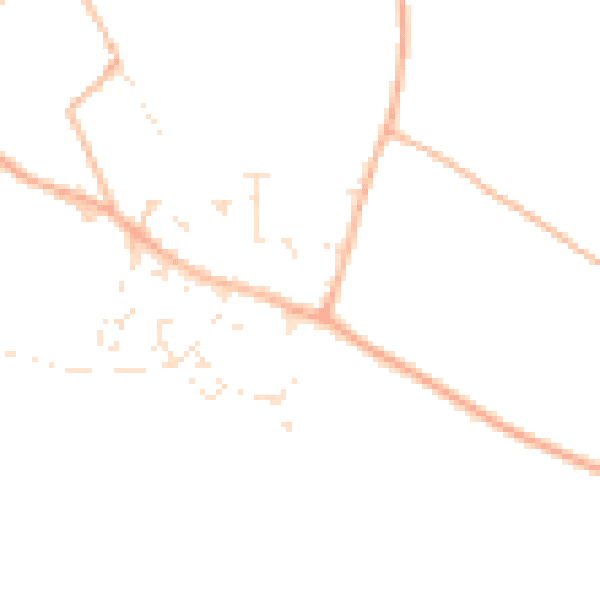 Daytime road noise heatmap for TR8 5EJ