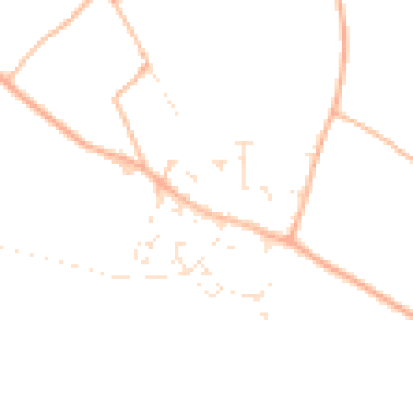 Daytime road noise heatmap for TR8 5EY