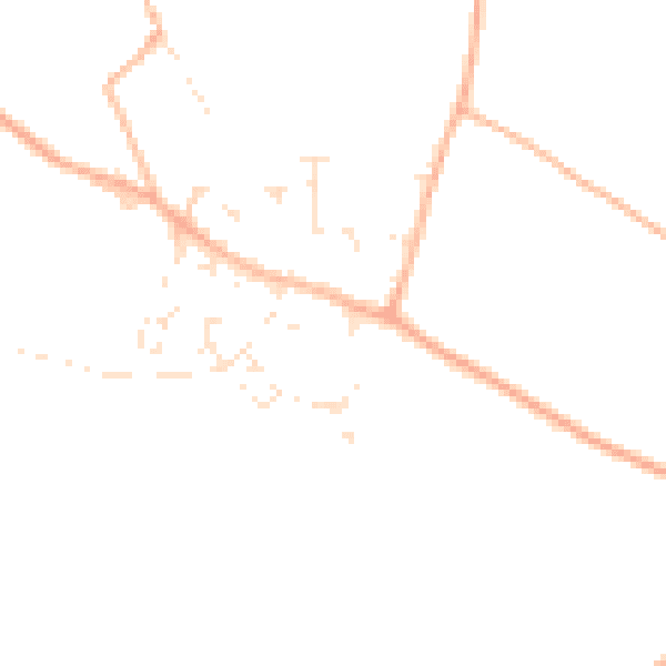 Daytime road noise heatmap for TR8 5EZ