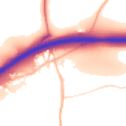 Daytime road noise heatmap for TR8 5FY