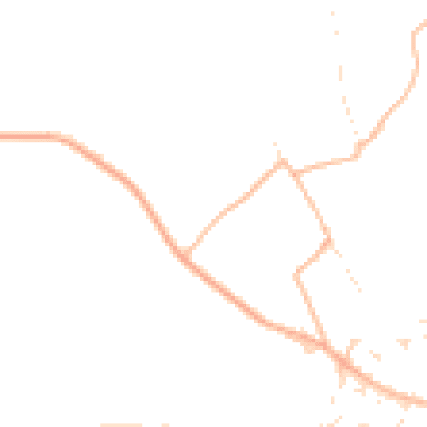 Daytime road noise heatmap for TR8 5HG
