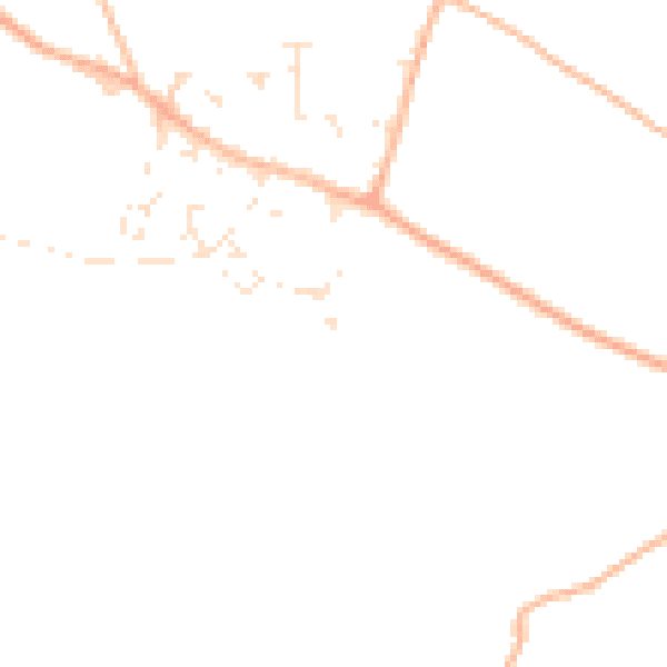 Daytime road noise heatmap for TR8 5JP