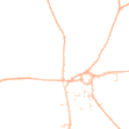 Daytime road noise heatmap for TR8 5LE