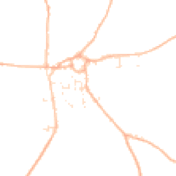 Daytime road noise heatmap for TR8 5LL