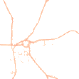 Daytime road noise heatmap for TR8 5LP