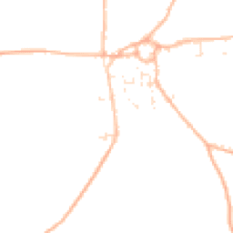 Daytime road noise heatmap for TR8 5NE