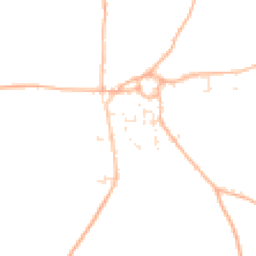 Daytime road noise heatmap for TR8 5NG