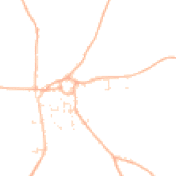 Daytime road noise heatmap for TR8 5NY