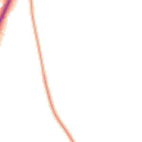 Daytime road noise heatmap for TR8 5QR