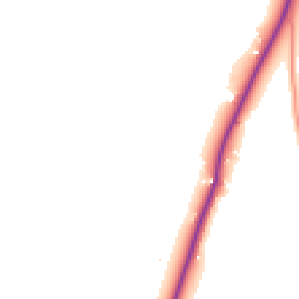 Daytime road noise heatmap for TR8 5QW