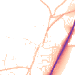 Daytime road noise heatmap for TR9 6AE