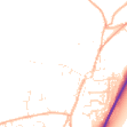 Daytime road noise heatmap for TR9 6AF