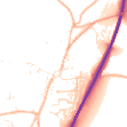 Daytime road noise heatmap for TR9 6AT