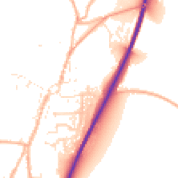Daytime road noise heatmap for TR9 6BG