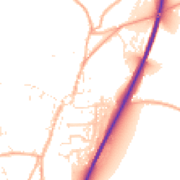 Daytime road noise heatmap for TR9 6BN