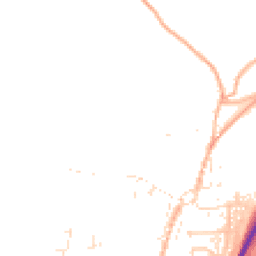 Daytime road noise heatmap for TR9 6BZ
