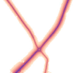 Daytime road noise heatmap for TR9 6DG