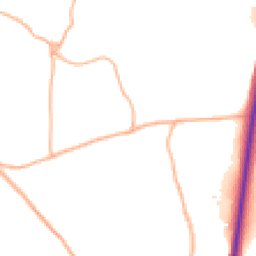 Daytime road noise heatmap for TR9 6EH